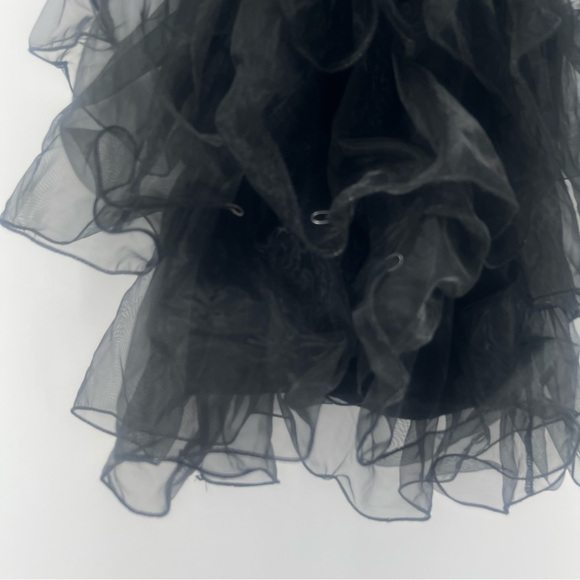 Spirit Halloween Wednesday Addams Costume Dress Black Layered Girl’s Size Small - Picture 6 of 7